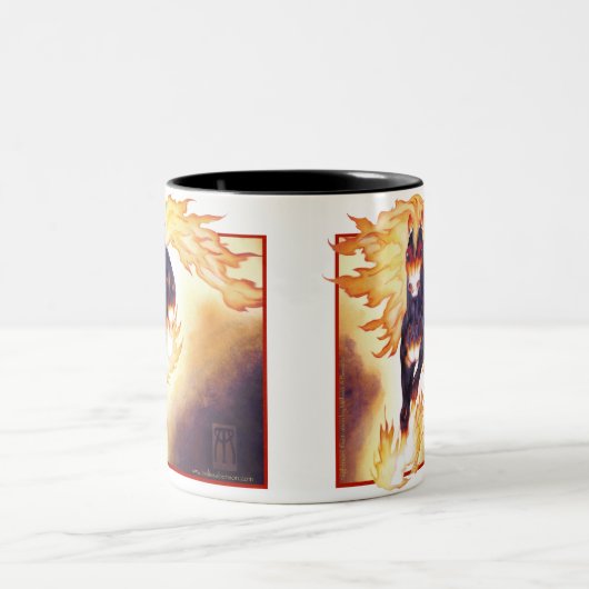 Albtraum-Tasse Zweifarbige Tasse (Mittel)