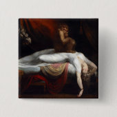 Albtraum von Henry Fuseli Gothic Macabre Dark Art Button (Vorderseite)