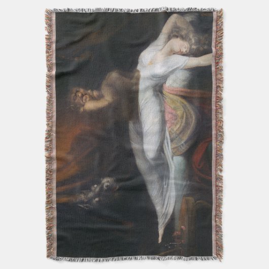 Albtraum von Henry Fuseli Gothic Macabre Dark Art Decke (Vorderseite Vertikal)