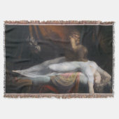 Albtraum von Henry Fuseli Gothic Macabre Dark Art Decke (Vorderseite)