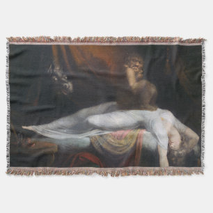 Albtraum von Henry Fuseli Gothic Macabre Dark Art Decke