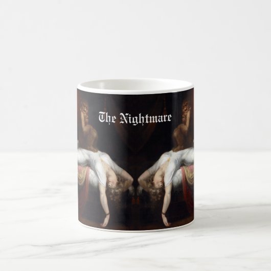 Albtraum von Henry Fuseli Gothic Macabre Dark Art Kaffeetasse (Mittel)