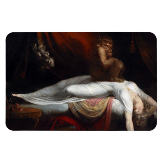 Albtraum von Henry Fuseli Gothic Macabre Dark Art Magnet (Horizontal)