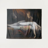 Albtraum von Henry Fuseli Gothic Macabre Dark Art Wandteppich (Vorderseite (Horizontal))