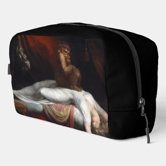 Albtraum von Henry Fuseli Gothic Macabre Dark Art Waschbeutel (Rechte Ecke)