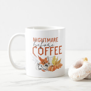 Albtraum vor Kaffee   Niedlich Halloween Kaffeetasse