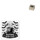 Albtraum vor Kaffeehaus Gummistempel (Stempel)