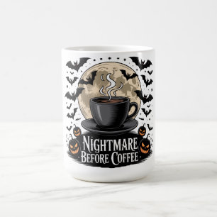 Albtraum vor Kaffeehaus Kaffeetasse
