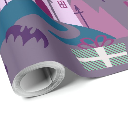 Albtraum Weihnachten vampire santa nosferatu Geschenkpapier (Rolleneckpunkt)