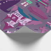 Albtraum Weihnachten vampire santa nosferatu Geschenkpapier (Ecke)