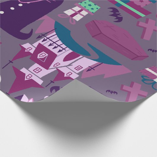 Albtraum Weihnachten vampire santa nosferatu Geschenkpapier (Ecke)