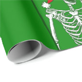 Albtraum Weihnachtsskelett trinken Kaffeemühlen Geschenkpapier (Rolleneckpunkt)