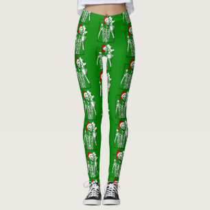 Albtraum Weihnachtsskelett trinken Kaffeemühlen Leggings