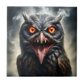 "Albtraumflügel: Das Fanged Vampire-Owl" Fliese (Vorderseite)