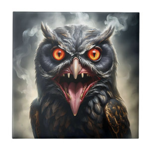 "Albtraumflügel: Das Fanged Vampire-Owl" Fliese