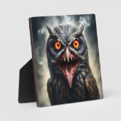 "Albtraumflügel: Das Fanged Vampire-Owl" Fotoplatte (Vorderseite)