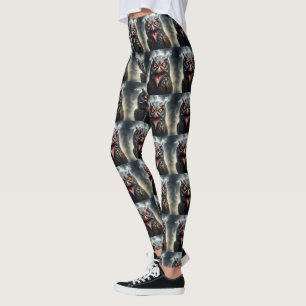 "Albtraumflügel: Das Fanged Vampire-Owl" Leggings