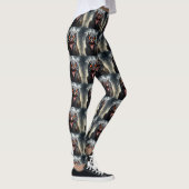 "Albtraumflügel: Das Fanged Vampire-Owl" Leggings (Rechts)