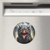 "Albtraumflügel: Das Fanged Vampire-Owl" Magnet (In Situ (Geschirrspüler))