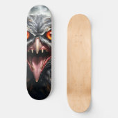 "Albtraumflügel: Das Fanged Vampire-Owl" Skateboard (Vorderseite)