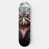 "Albtraumflügel: Das Fanged Vampire-Owl" Skateboard (Vorderseite)