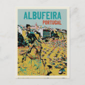 Albufeira Algarve Lagos Küste Portugal Reise Postkarte (Vorderseite)