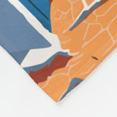 Albufeira Portugal Reisen Vintag Fleecedecke (Ecke)