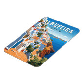 Albufeira Portugal Reisen Vintag Magnet (Linke Seite)