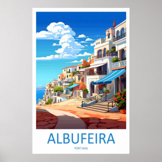 Albufeira Reisen Park Ski Poster Vintage National