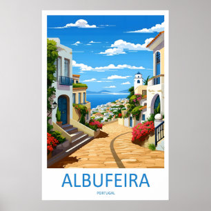 Albufeira Ski Vintage Plakat Park Reise National