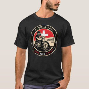 Albula Pass   Schweiz   Motorrad T-Shirt