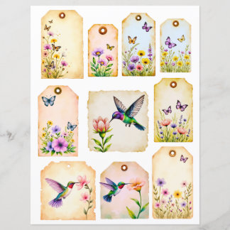 Album Botanische Ephemera Kolibri Tags