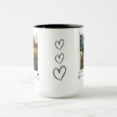 Album Cover Foto & Name Moderner Kaffee Tasse (Zentrum)