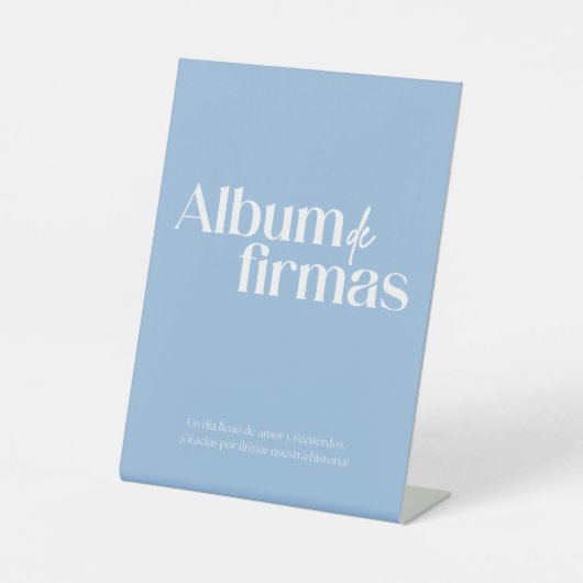 Album de firmas parda sockelschild (Vorderseite)