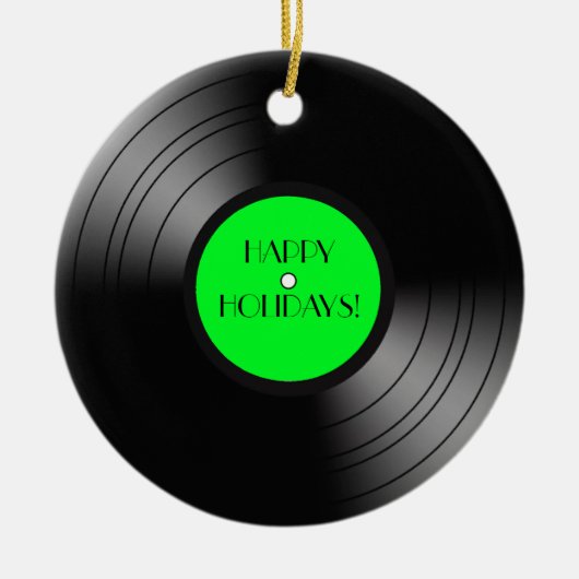 Album Happy Holidays aufnehmen Keramik Ornament (Vorne)