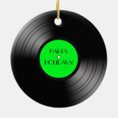 Album Happy Holidays aufnehmen Keramik Ornament (Hinten)