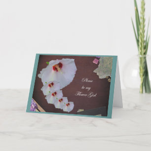 Album Hibiskus Blumenmädchen-Anfragekarte Einladung