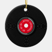 Album Ho-Ho-Ho Frohe Weihnachten aufnehmen! Keramik Ornament (Vorne)