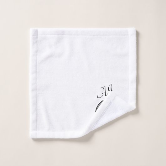 Album Mit Monogramm Badhandtuch Set (Waschlappen)