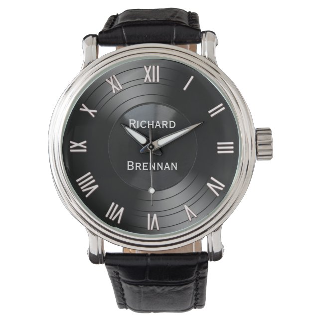 Album Personalisiert Novelty Roman Numerals Armbanduhr (Vorderseite)