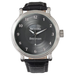 Album Personalisiert Novelty White Numbers Armbanduhr