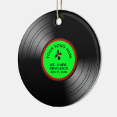 Album Personalisiert Weihnachten 2 Keramik Ornament (Links)