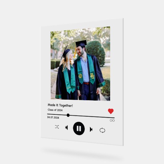 Album Song Abschluss für Girlfriend Acrylschild (Winkel)