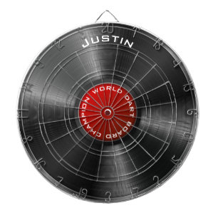 Album World DartBoard Champion Personalisiert Dartscheibe