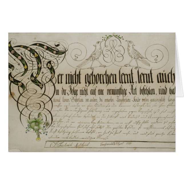 Albumblatt, 1789 (Vorderseite (Horizontal))