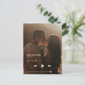 Albumdecke Save the Date Ankündigungspostkarte (Stehend Vorderseite)