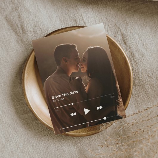 Albumdecke Save the Date Ankündigungspostkarte