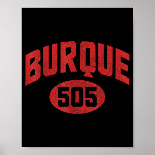 Albuquerque 505 Vorwahl Stolz Lustig Vintage Neu Poster