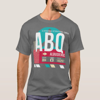 Albuquerque ABQ Airport Code Gepäckanhänger E T-Shirt
