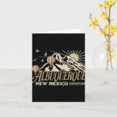 Albuquerque Air Balloon Festival New Mexico Fiesta Karte (Gelbe Blume)